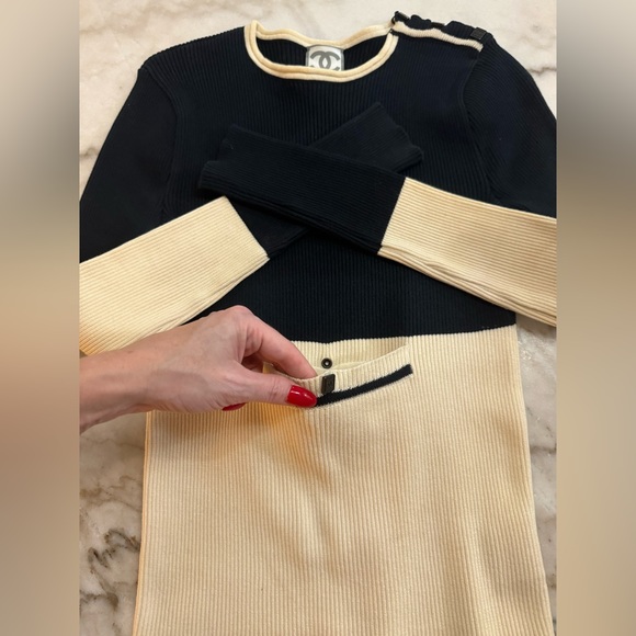 Chanel Sport Vintage 08P ribbed long sleeve top - Picture 9 of 16